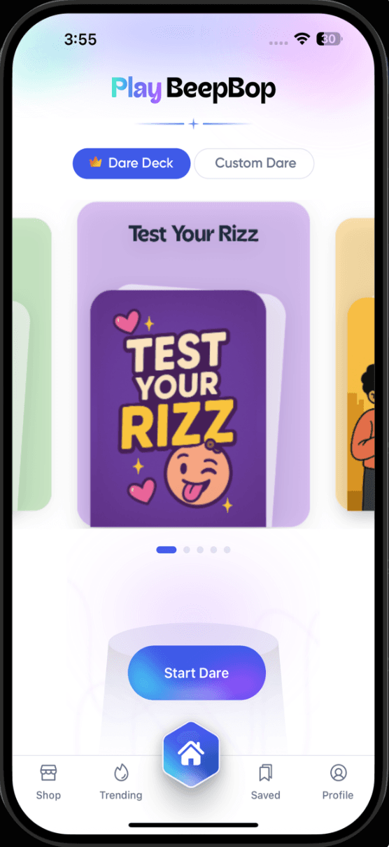 BeepBop Feed Screen